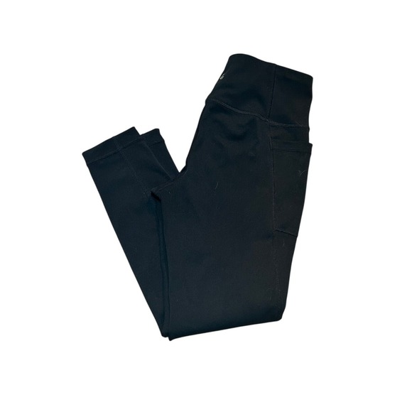 Lole Pants - Lole Black Cropped Leggings Tights Sz S‎ High Rise Pocket Athletic Yoga Gym